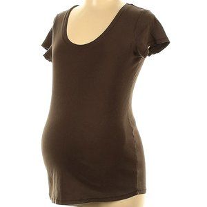 Brown maternity shirt
